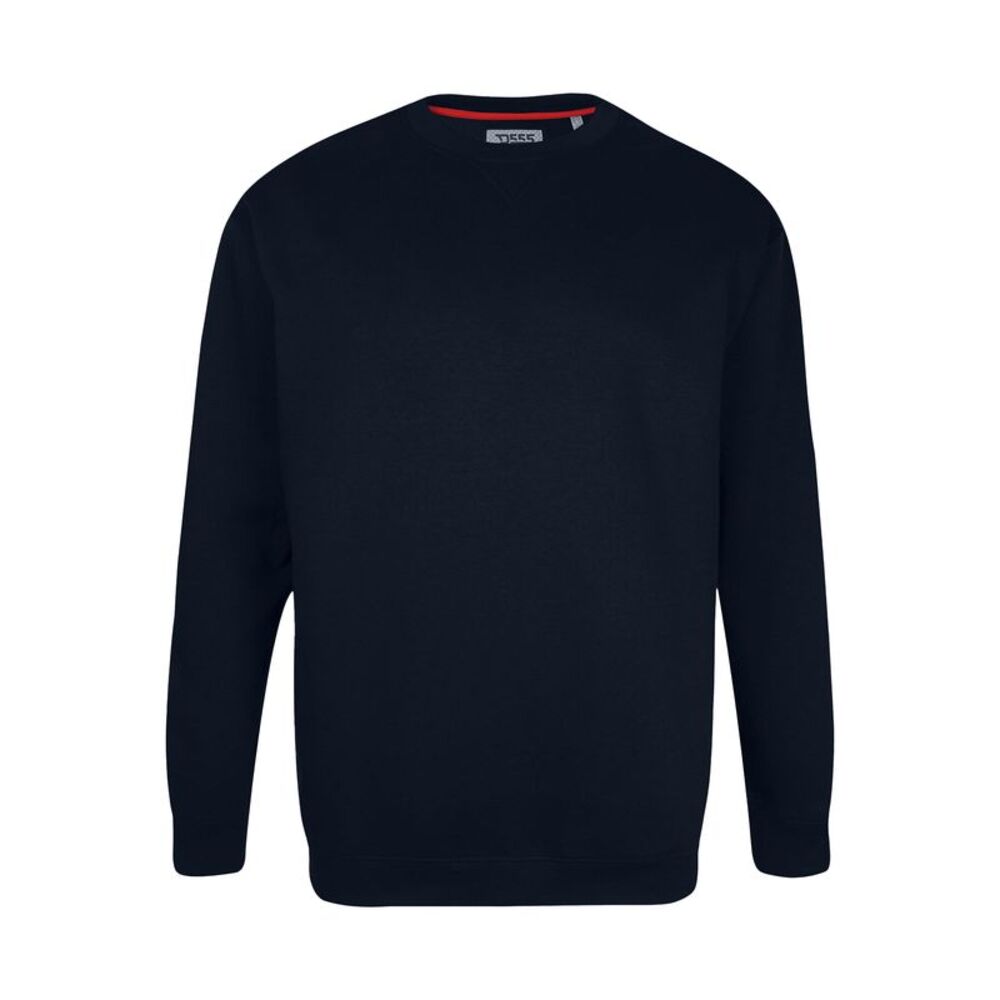 Duke Mens D555 Sweat Rockford Crew Neck Kingsize Sweater / Navy